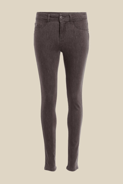 Jeans Lou - jegging gris foncé femme