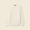 Pull manches longues fabriqu&eacute; en France ecru homme