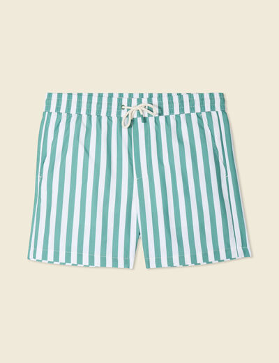 Short de bain vert homme