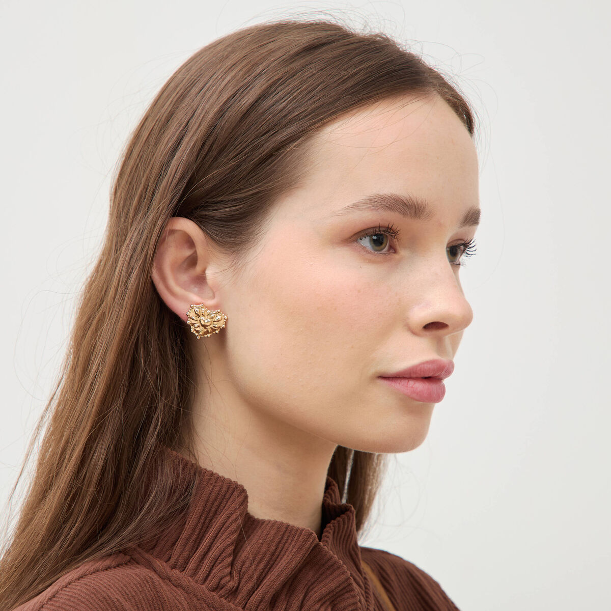 Boucles d'oreilles couleur or femme