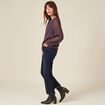 Blouse éco-responsable multicolore femme