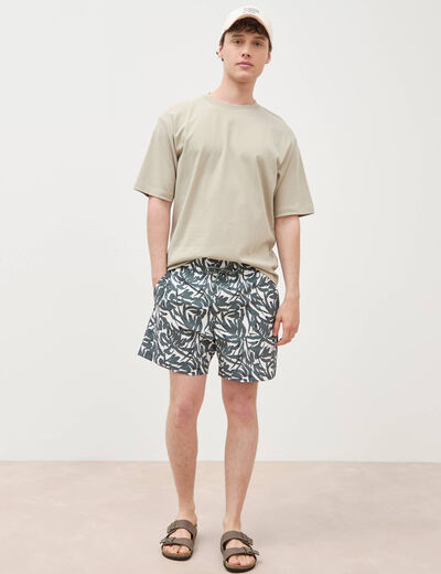 T-shirt manches courtes beige homme