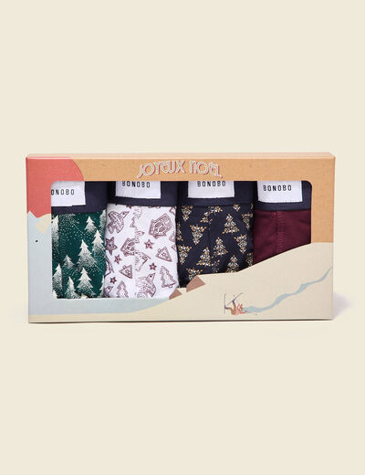 Lot 4 boxers noir homme