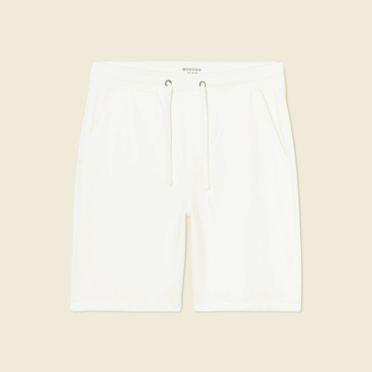 Short éco-responsable ecru homme