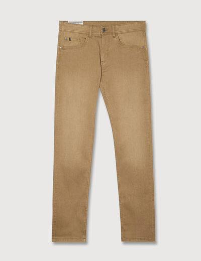 Jeans straight homme used L34 camel homme