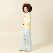 Pull col rond Atelier Beguin x Bonobo jaune femme