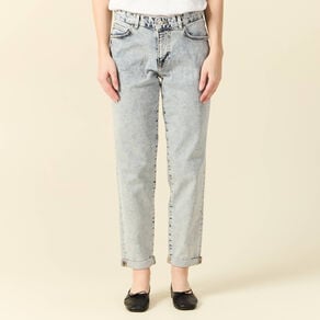jeans girlfriend 5 poches denim snow bleu femme Jeans girlfriend 5 poches denim snow bleu femme