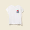 T-shirt manches courtes blanc femme