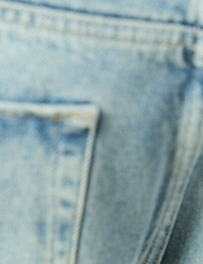 Jeans regular longueur 32 en coton bleu homme