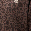Sweat col rond manches longues marron chocolat femme