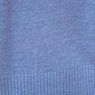 Pull col rond manches longues bleu clair femme