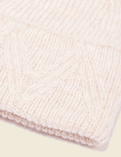 Bonnet fabriqué en France creme femme