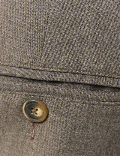 Pantalon chino jogger taupe homme