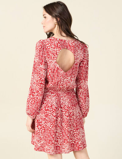 Robe éco-responsable rouge femme