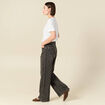 Jeans large taille haute denim snow gris femme
