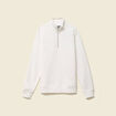 Sweat col montant manches longues ecru homme