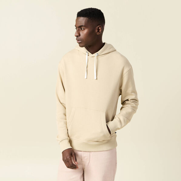 Sweat à capuche beige homme