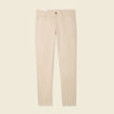 Jeans slim 5 poches denim beige homme