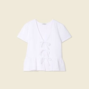 blouse manches courtes blanc femme Blouse manches courtes blanc femme