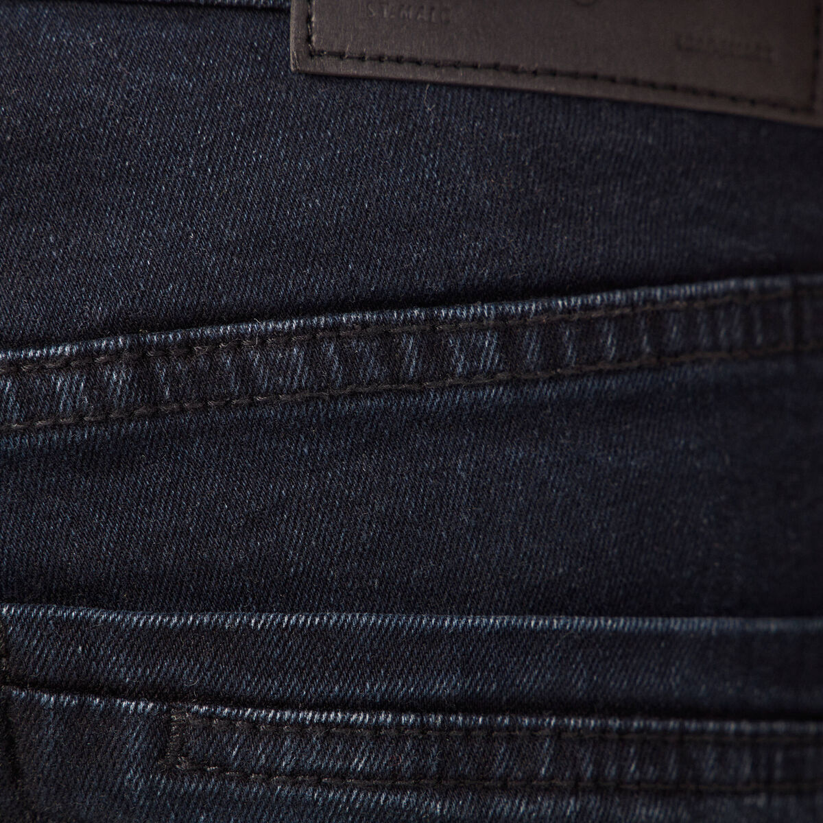 Jeans slim éco-responsable denim blue black homme
