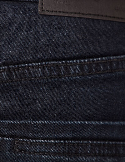 Jeans slim éco-responsable denim blue black homme