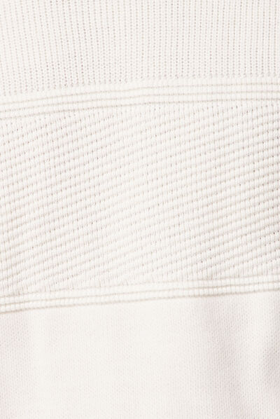 Pull manches longues ecru homme