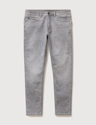 Jeans slim longueur 32 denim gris homme