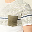 T-shirt manches courtes ecru homme