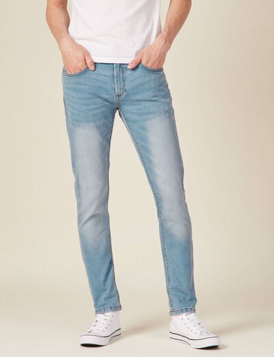 Jeans slim stretch longueur 34 denim used homme