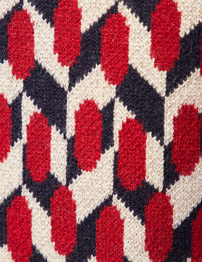 Pull débardeur dos ouvert bleu marine femme