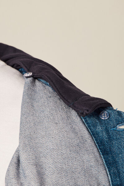 Blouson en jean à capuche denim stone homme