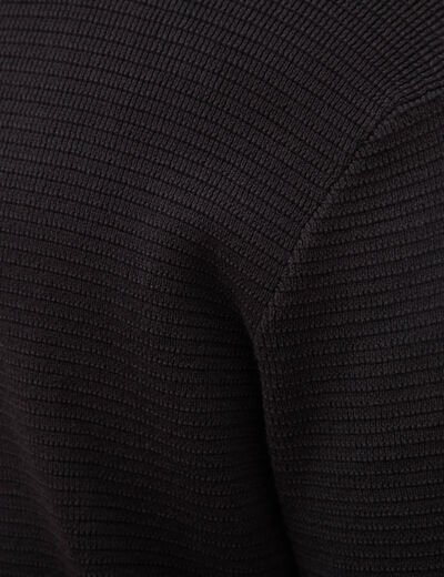 T-shirt en coton manches courtes noir homme