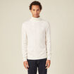 Pull manches longues ecru homme
