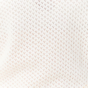 Pull manches courtes ajouré creme femme