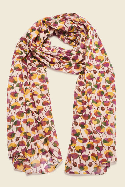 Foulard ecru femme