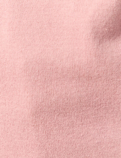 Pull manches longues rose pastel femme