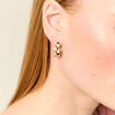 Boucles d'oreilles vieux rose femme