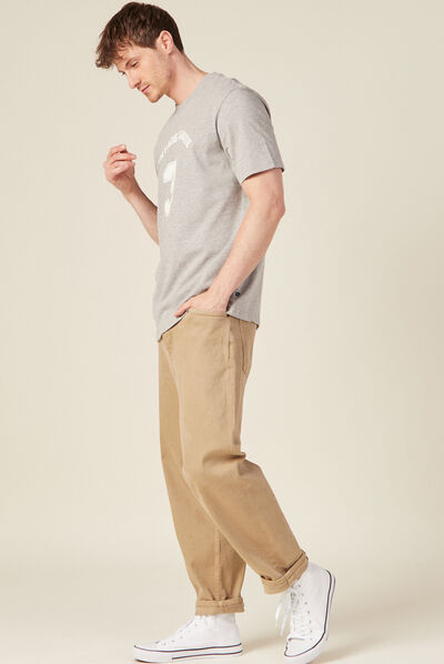 T-shirt manches courtes gris foncé homme