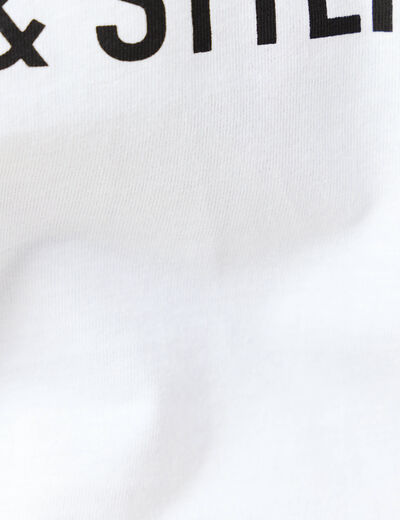 T-shirt manches courtes blanc homme