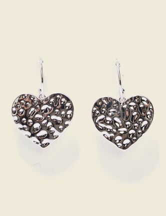 Boucles d'oreilles couleur argent femme