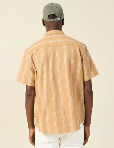 Chemise éco-responsable camel homme