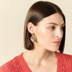 Boucles d'oreilles pendantes couleur or femme