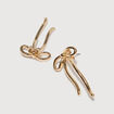 Lot de 2 boucles d'oreilles couleur or femme