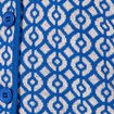 Gilet manches longues boutonné bleu femme