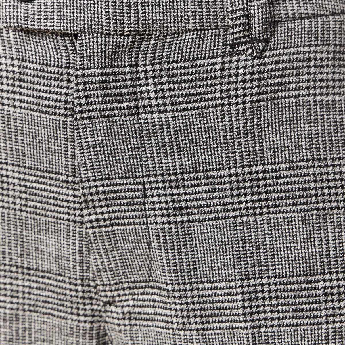 Pantalon large à pinces noir femme