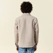 Surchemise boutonnée beige homme