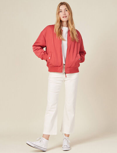 Pantalon éco-responsable denim blanc femme
