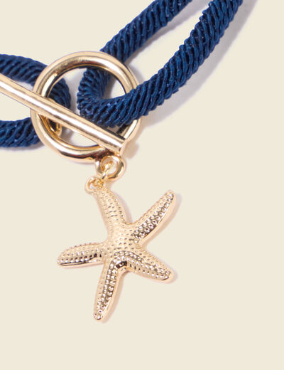 Bracelet bleu marine femme