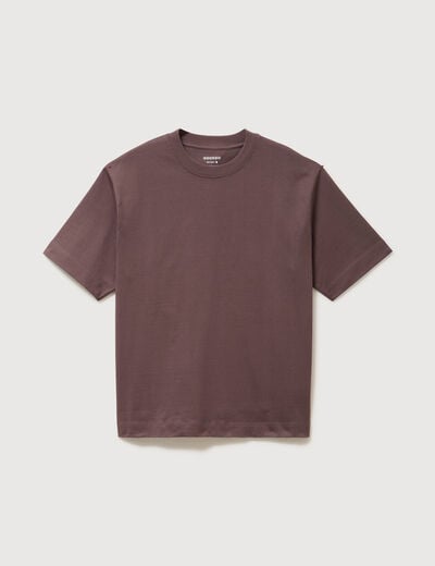 T-shirt en coton mauve homme