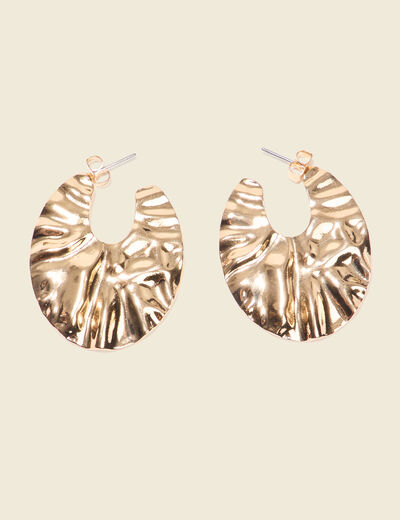 Boucles d'oreilles créoles couleur or femme